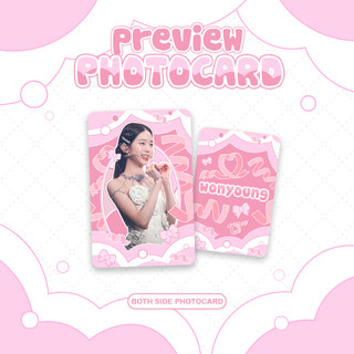 Card des bo góc cán bóng wonyoung - data độc quyền của cloudoris tặng kèm sleeve