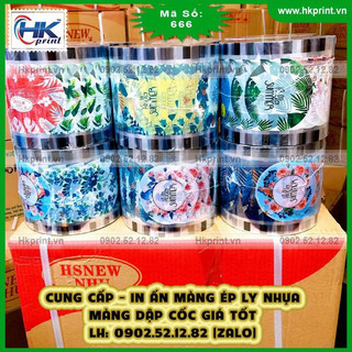 CUỘN MÀNG ÉP LY NHỰA, CUỘN KEO DÁN MIỆNG LY NHỰA, MÀNG DẬP cốc HELLO SUMMER 666 ( giao ngẫu nhiên)