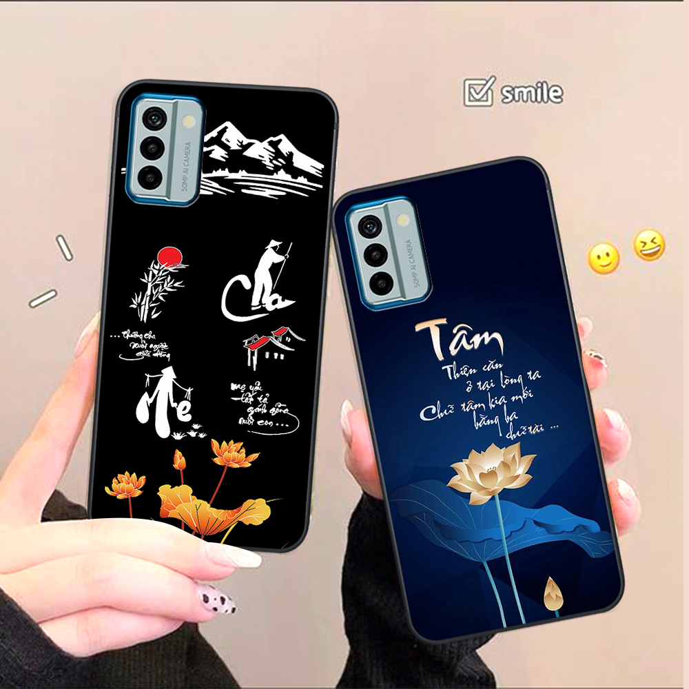 Ốp lưng Nokia G22 mẫu hình chữ LỘC- TÂM AN VẠN SỰ - HOA SEN