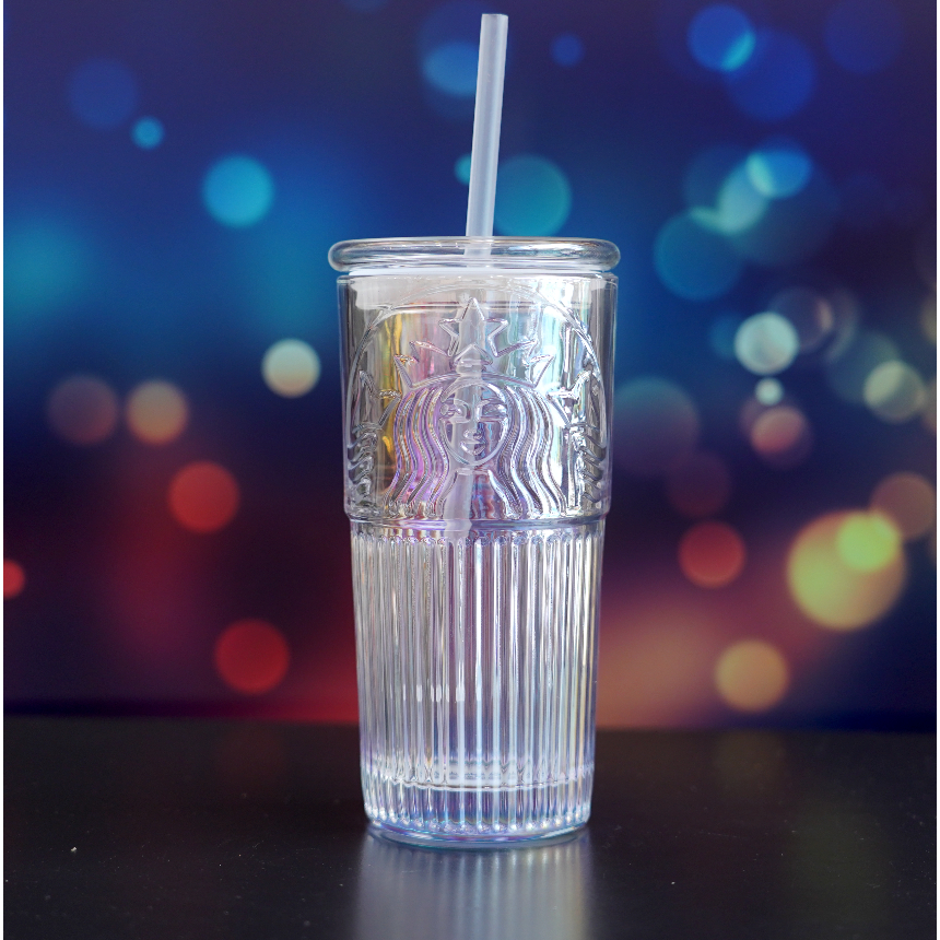 Ly Thủy tinh Starbucks cầu vồng đổi màu