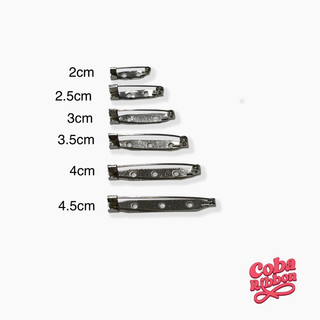 10 cái - Ghim cài áo cao cấp trắng bạc, chất liệu kim loại mạ bạc, nhiều size
