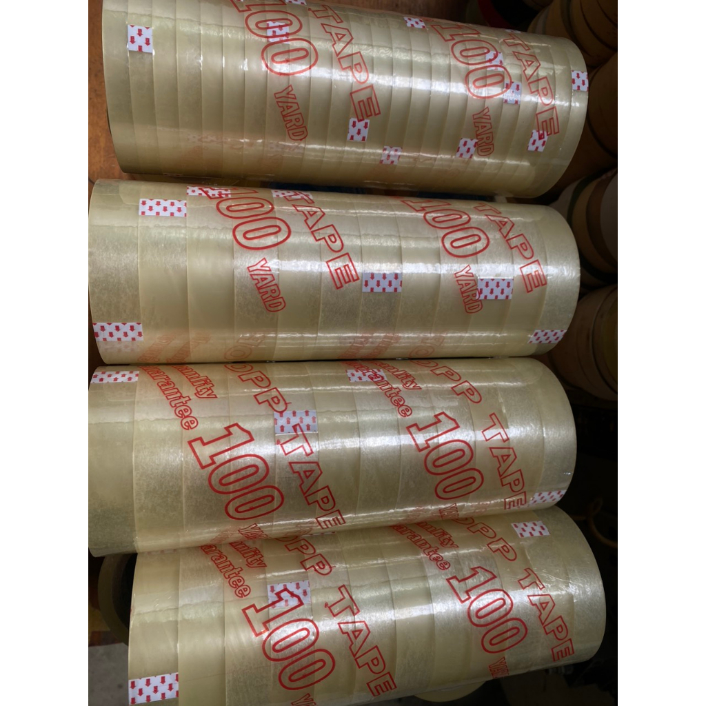 Băng keo trong 12mm,20mm,24mm- 100Y dùng dán quà độ dính cao.