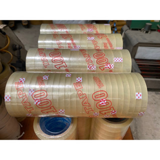 băng keo trong 1,2cm, 2,0cm, 2,4cm- 100Y 1kg 1 cây dùng dán quà độ dính cao dẻo dai.