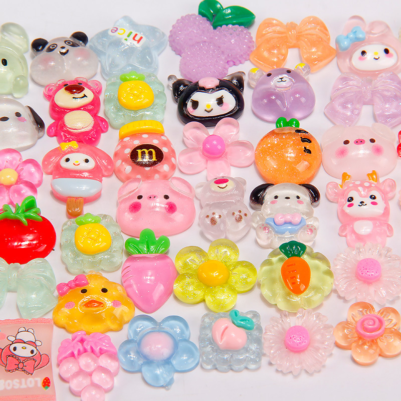 Set 10 Charm Trang Trí Ngẫu Nhiên Theo Màu Xinh Xắn