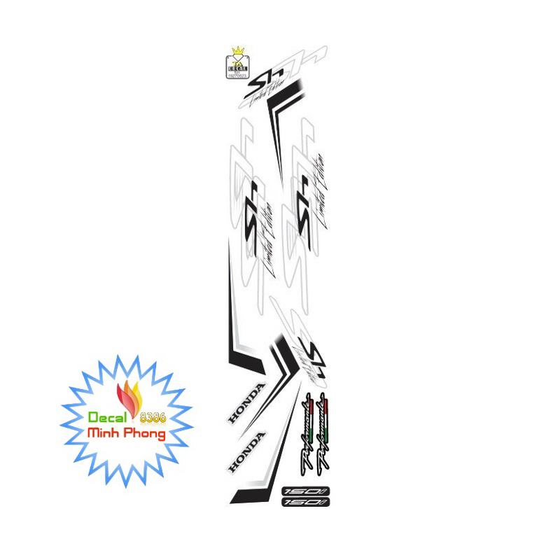 [Nhiều màu]Tem xe SH chữ to 2020 đủ màu,tem 3 lớp