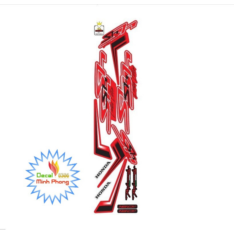 [Nhiều màu]Tem xe SH chữ to 2020 đủ màu,tem 3 lớp