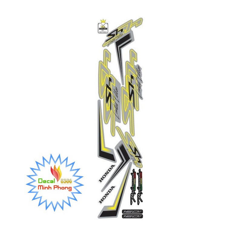 [Nhiều màu]Tem xe SH chữ to 2020 đủ màu,tem 3 lớp