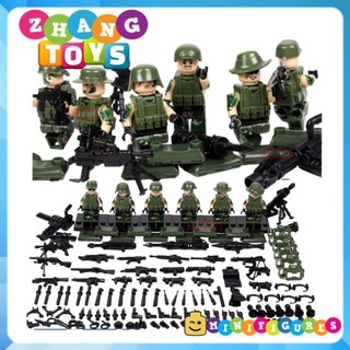 Đồ chơi Xếp hình Bộ đội biên phòng Full vũ khí phụ kiện Minifigures Tbstoys Tbs75-80