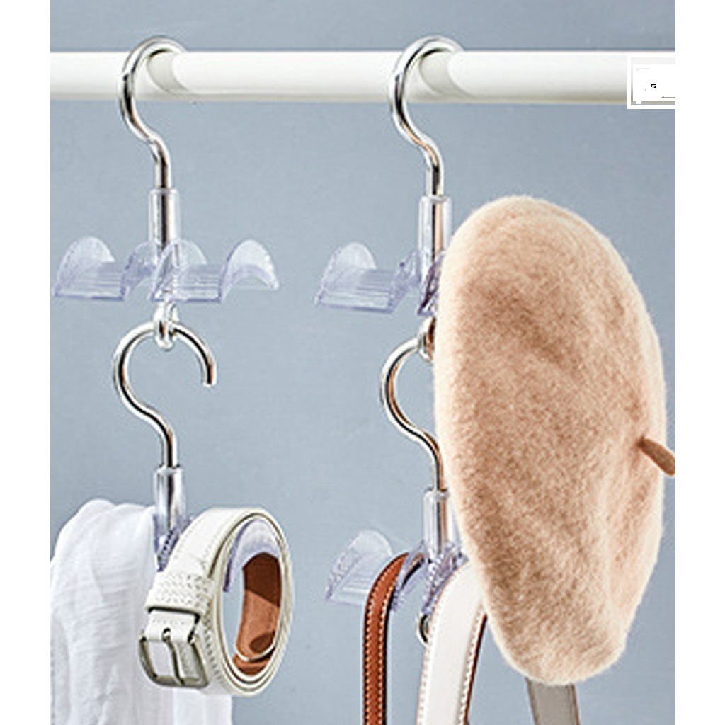 Móc Treo Túi Xách Quần Áo ,Cà Vạt ,Phụ Kiện Thắt Lưng Xoay Tròn 360 Độ Đa Năng Tiết Kiệm Không Gian (MT01)