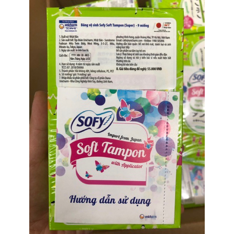 Băng vệ sinh Tampon Sofy sản xuất Nhật Bản