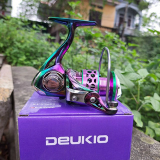 Máy câu cá kim loại deukio fx full titan 2000-7000