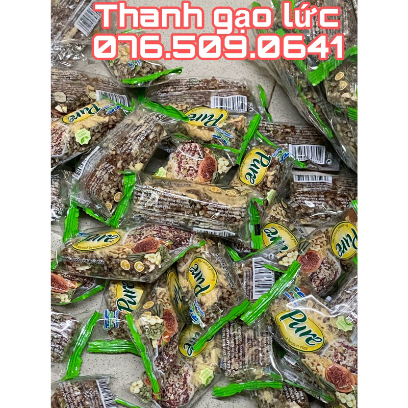 Thanh gạo lức ăn liền Pure đóng gói [Date mới]