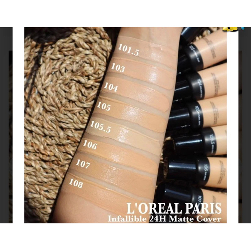 KEM NỀN KIỀM DẦU LÂU TRÔI LOREAL 24H MATTE COVER
