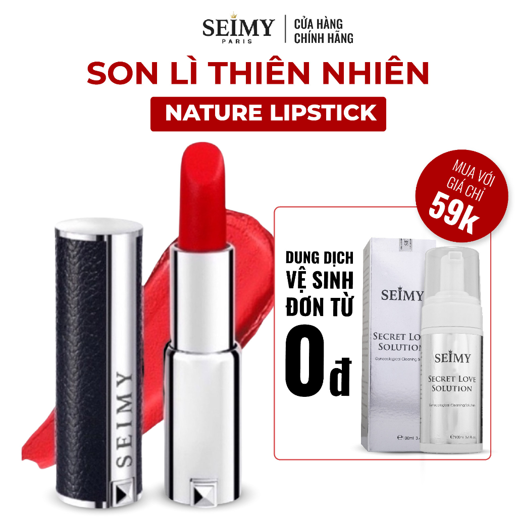  Son lì thiên nhiên không chì Seimy - Nature Lipstick 6gram