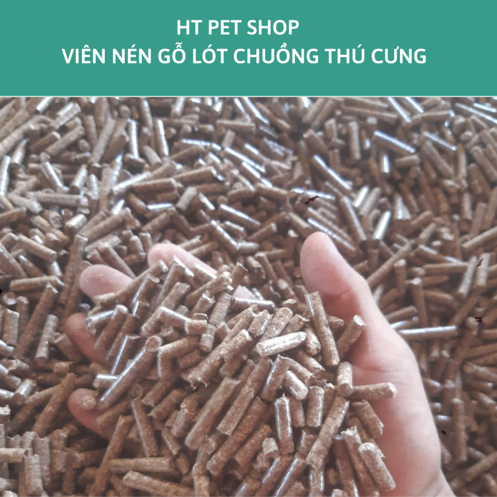 0.5kg Gỗ viên nén lót 6mm chuồng vệ sinh cho thú cưng, pet cưng, cát mèo, chuột hamster, thỏ...