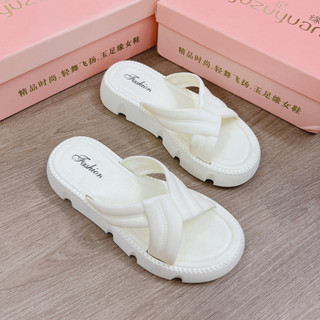 Dép quai ngang nữ 3TDEP, dép quai chéo Fashion độn đế 4cm cực xinh
