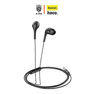 Tai nghe jack 3.5mm hoco m40, dây tpe dẻo, kèm micro đàm thoại, dây dài 1m2.