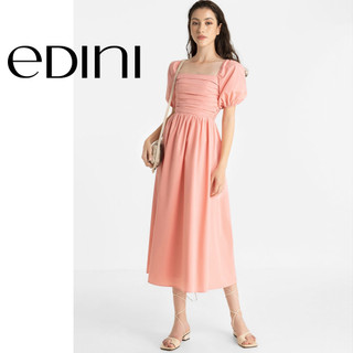 Đầm Maxi Cổ Vuông Tay Phồng - EDINI - D1513