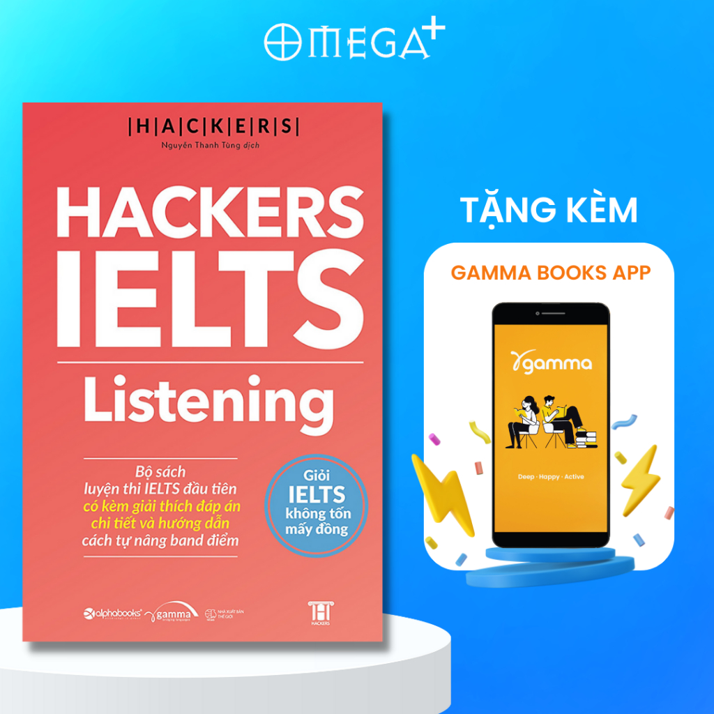 Sách: Hackers IELTS Listening (Kèm Giải Thích Đáp Án Chi Tiết Và Hướng Dẫn Tự Nâng Band Điểm)