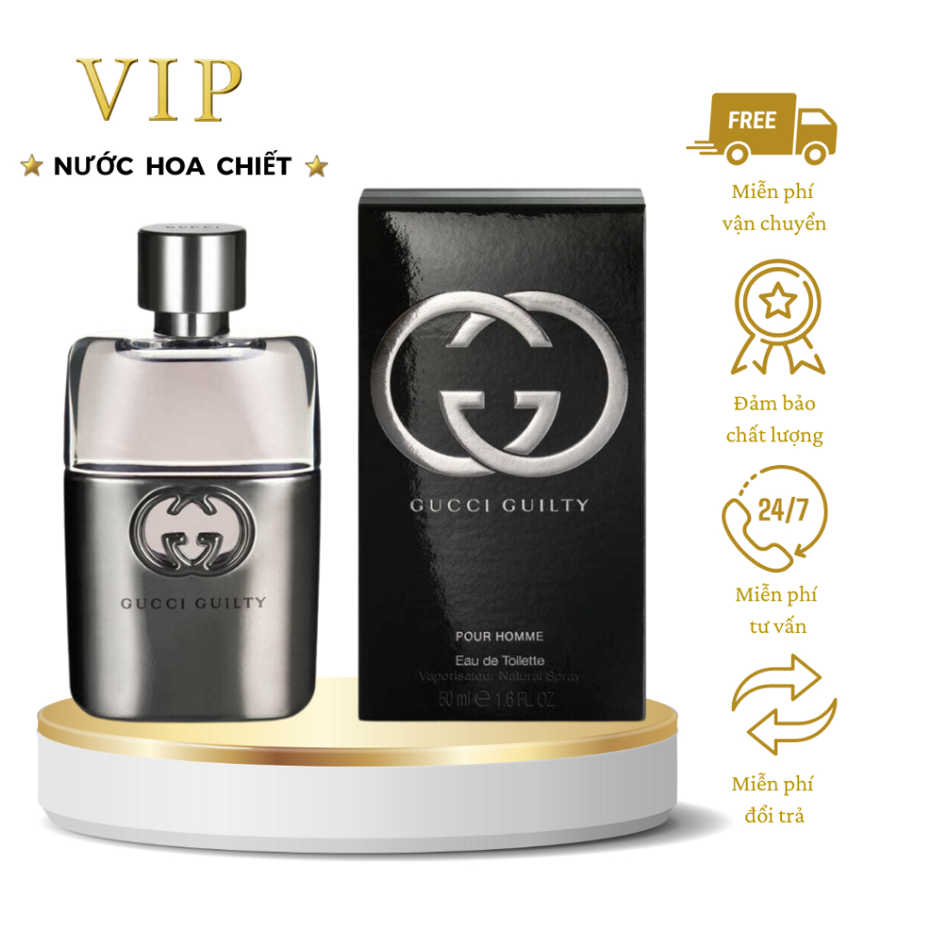 Nước hoa nam Gucci Guilty Pour Homme chiết 10ml, nước hoa nam tính sang trọng cuốn hút lưu hương lâu - VIP