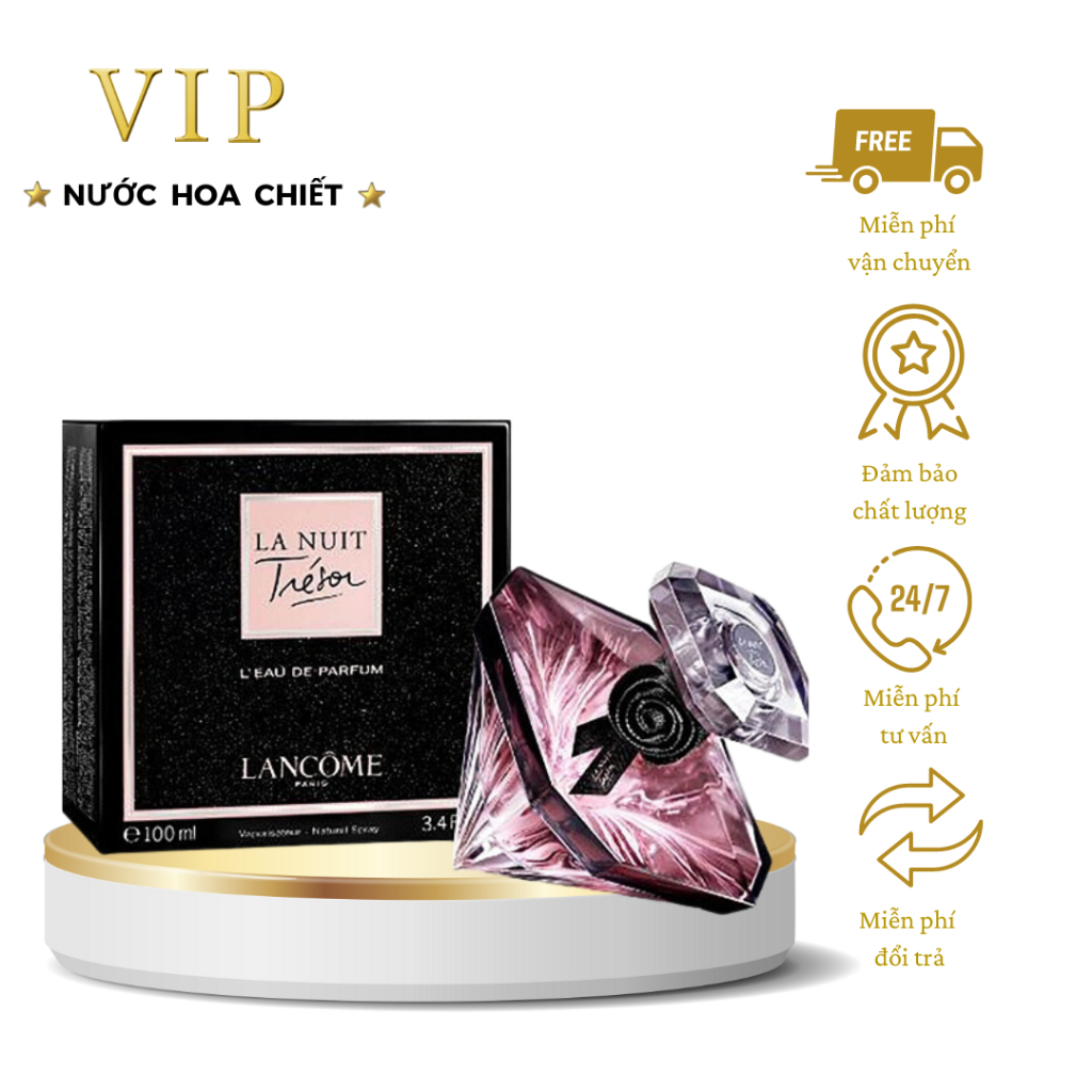 NƯỚC HOA LANUIT TRESOR EAU DE PARFUM chiết 10ml - VIP SHOP