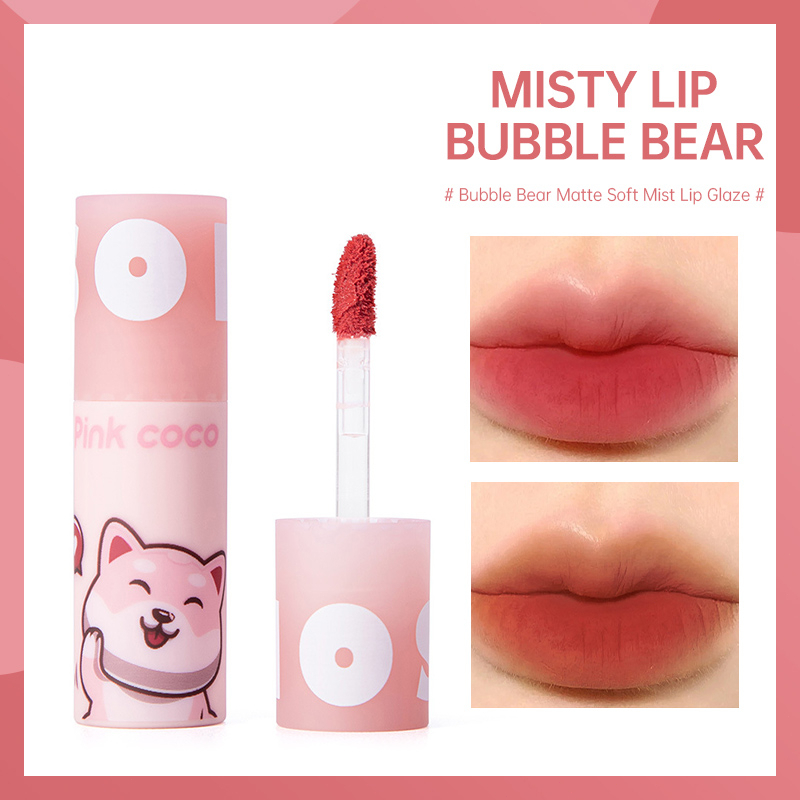 Brisyee💄Màu Hồng PINK COCO® Son Kem Lì Mềm Mịn Lâu Trôi Không Phai Và Làm Sáng Màu Da