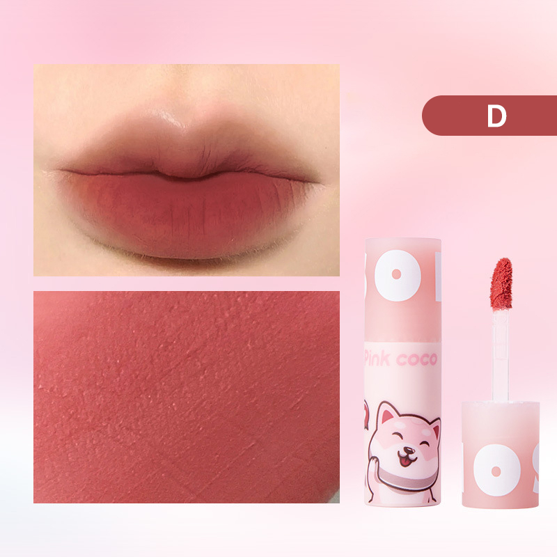 Brisyee💄Màu Hồng PINK COCO® Son Kem Lì Mềm Mịn Lâu Trôi Không Phai Và Làm Sáng Màu Da