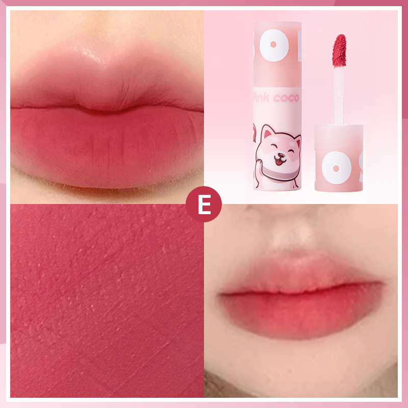 Brisyee💄Màu Hồng PINK COCO® Son Kem Lì Mềm Mịn Lâu Trôi Không Phai Và Làm Sáng Màu Da