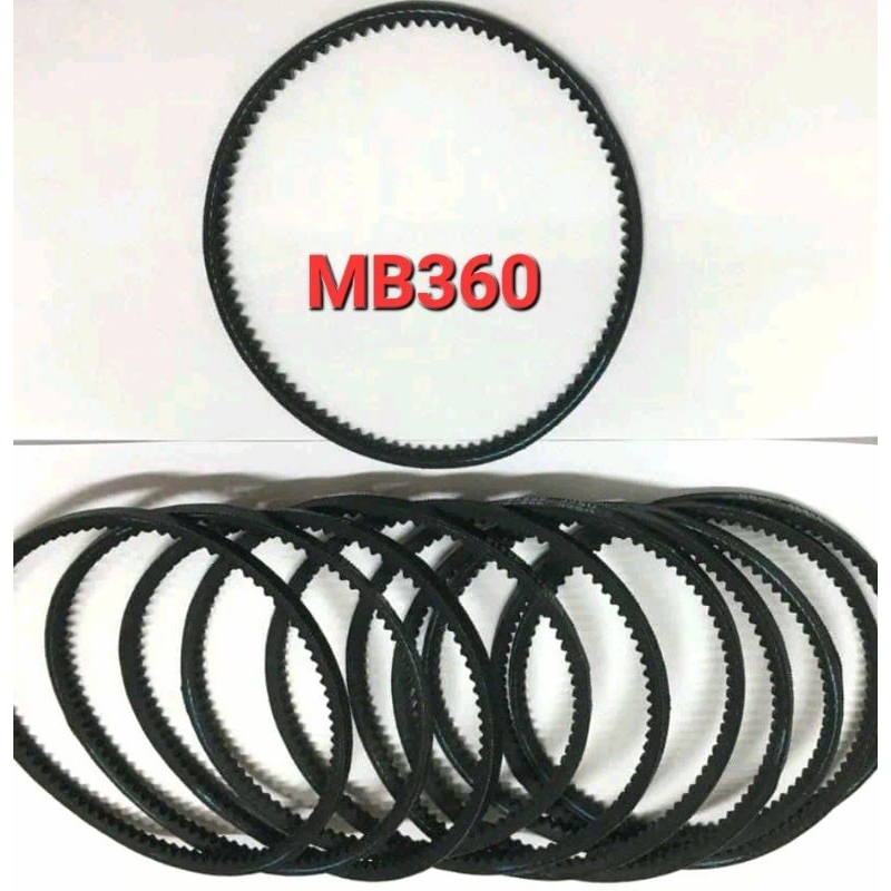 Dây curoa bố đen MB350 360 380 1 răng trong loại tốt sử dụng cho máy may  gia đình và máy vắt sổ