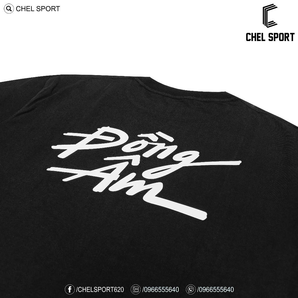 Áo thun Đồng Âm Đen Vâu 100% cotton