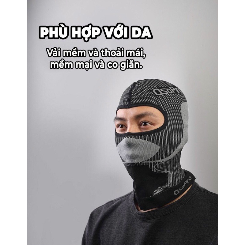 Khăn trùm đầu Ninja Osopro cao cấp