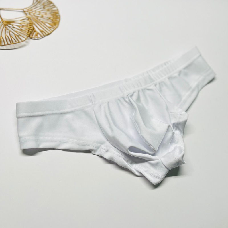Quần lót nam bikini thun màu trắng size L