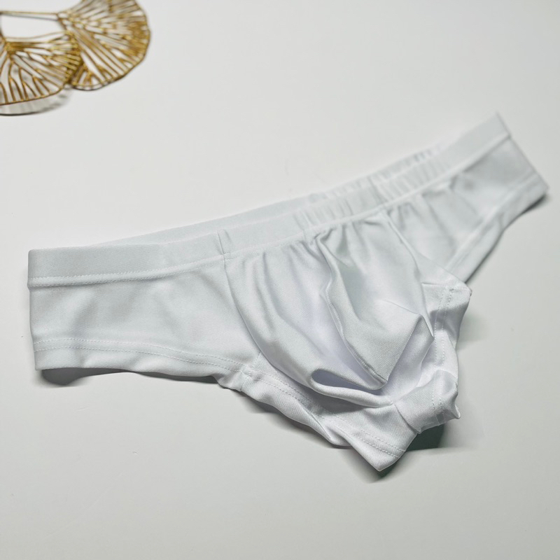 Quần lót nam bikini thun màu trắng size L