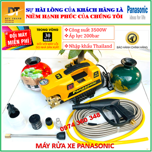 BH 24 Tháng. Máy rửa xe Panasonic 3500W siêu khỏe