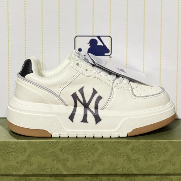 Giày Thể Thao MLB Chunky Liner New York Yankees NY Đen đế nâu hot trend 2023 Sc cho nam nữ/Giày quảng châu 68 | BigBuy360 - bigbuy360.vn