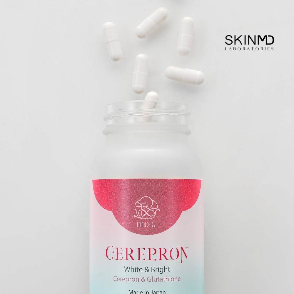 Viên uống dưỡng trắng da kép WACOS CEREPRON lọ 60v giảm nám tàn nhang ngừa lão hóa