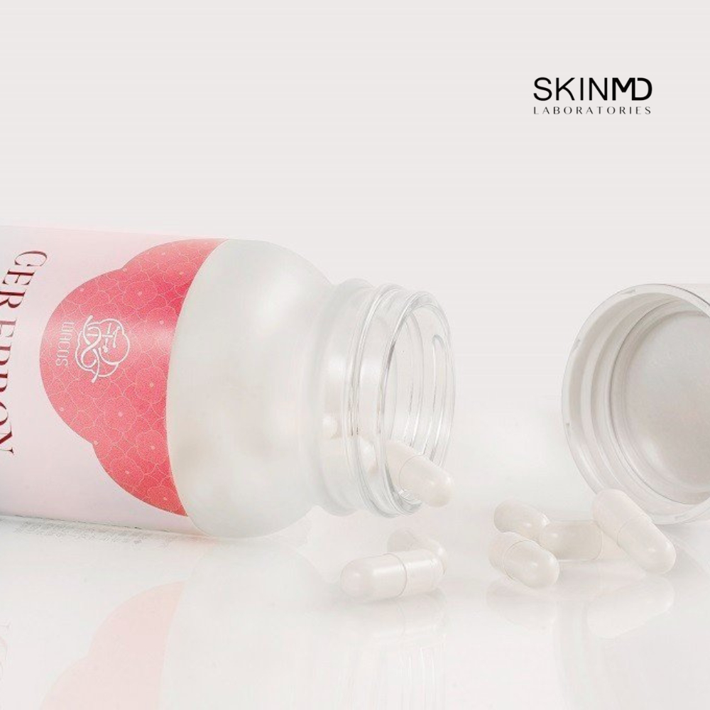 Viên uống dưỡng trắng da kép WACOS CEREPRON lọ 60v giảm nám tàn nhang ngừa lão hóa