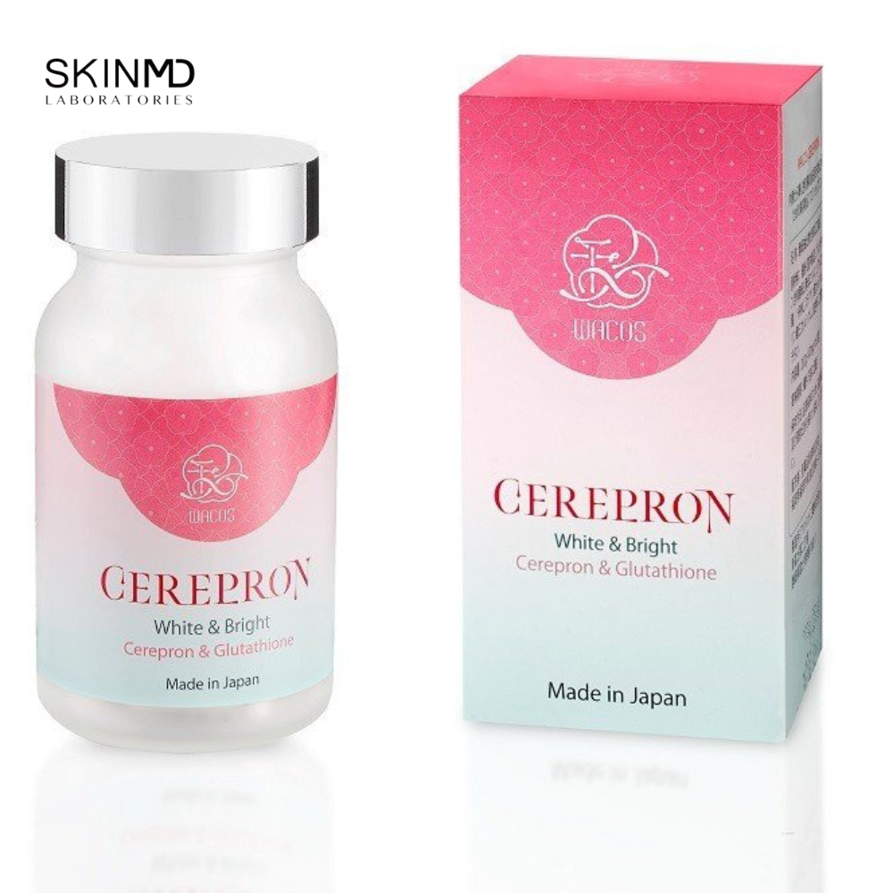 Viên uống dưỡng trắng da kép WACOS CEREPRON lọ 60v giảm nám tàn nhang ngừa lão hóa