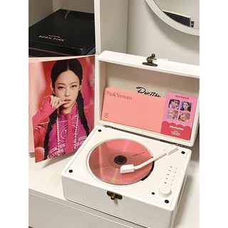 Loa nghe bluetooth đầu cd ablum, rextiee retro đầu cd album nhạc đĩa vinyl cd đĩa âm thanh di động.