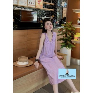 Đầm tím suông dáng dài xinh xắn