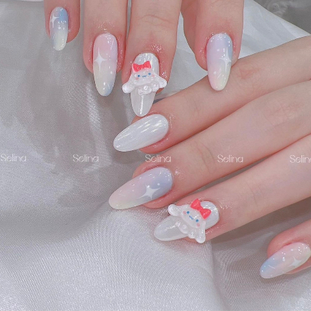 Charm thú hoạt hình đính nail, trang trí mẫu mới