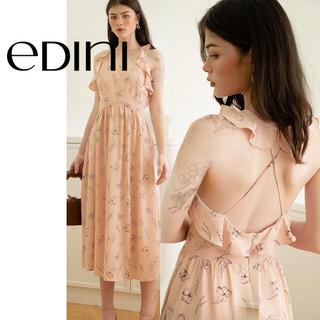 Đầm Cổ Yếm Phối Bèo - EDINI - D1417