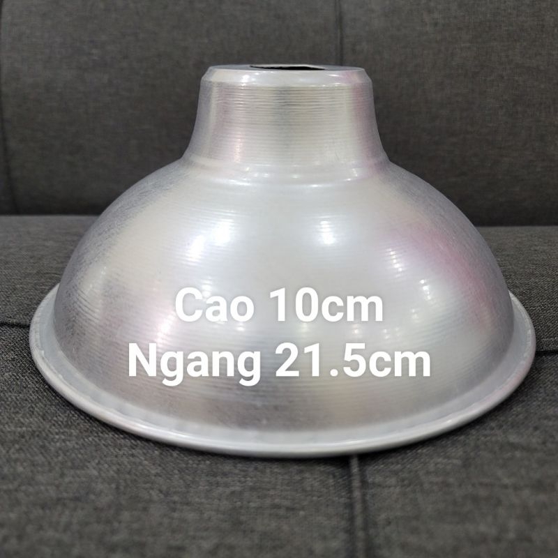 Chóa đèn nhựa - chao đèn nhựa - nhôm hình tô - dĩa - Đuôi kính nước E27