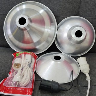 Chóa đèn chao đèn nhôm hình tô dĩa 2 tấc 3 tấc 30cm