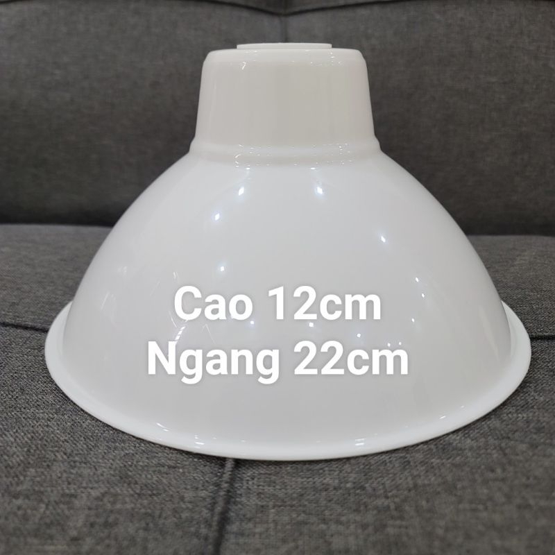 Chóa đèn nhựa - chao đèn nhựa - nhôm hình tô - dĩa - Đuôi kính nước E27