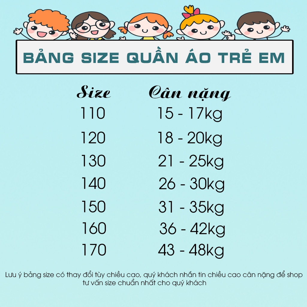 Áo kẻ cộc tay cho bé gái size đại BEESHOP H23097A