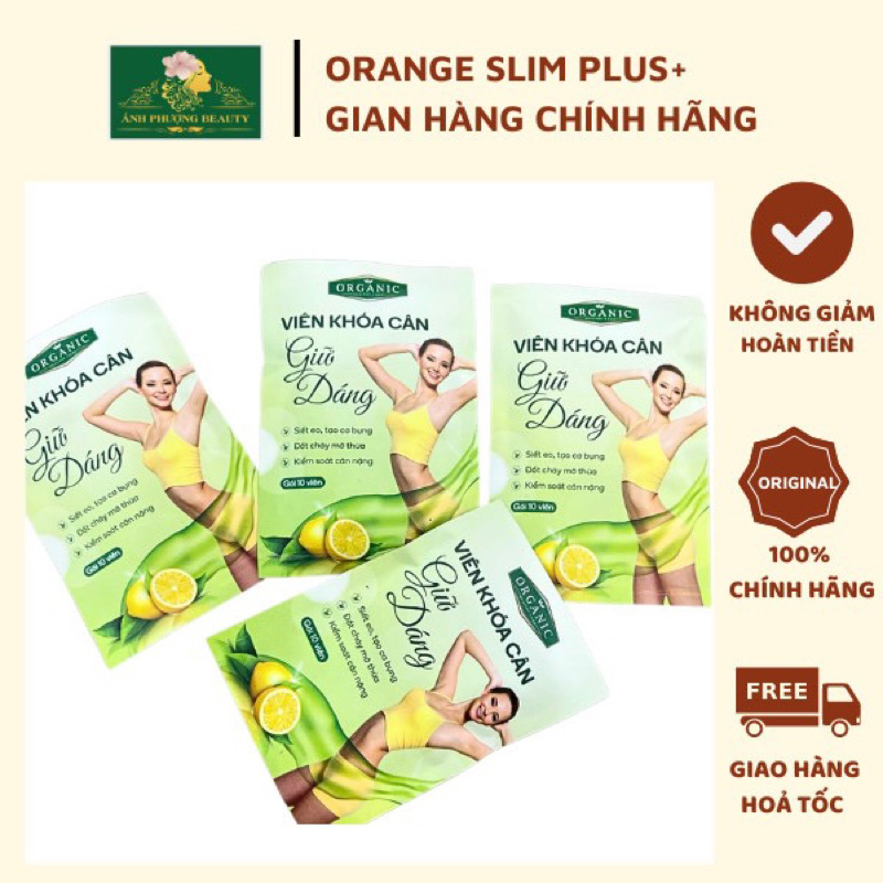 Viên uống khoá cân, giữ dáng oganic eo thon sau 10 ngày Orange Slim
