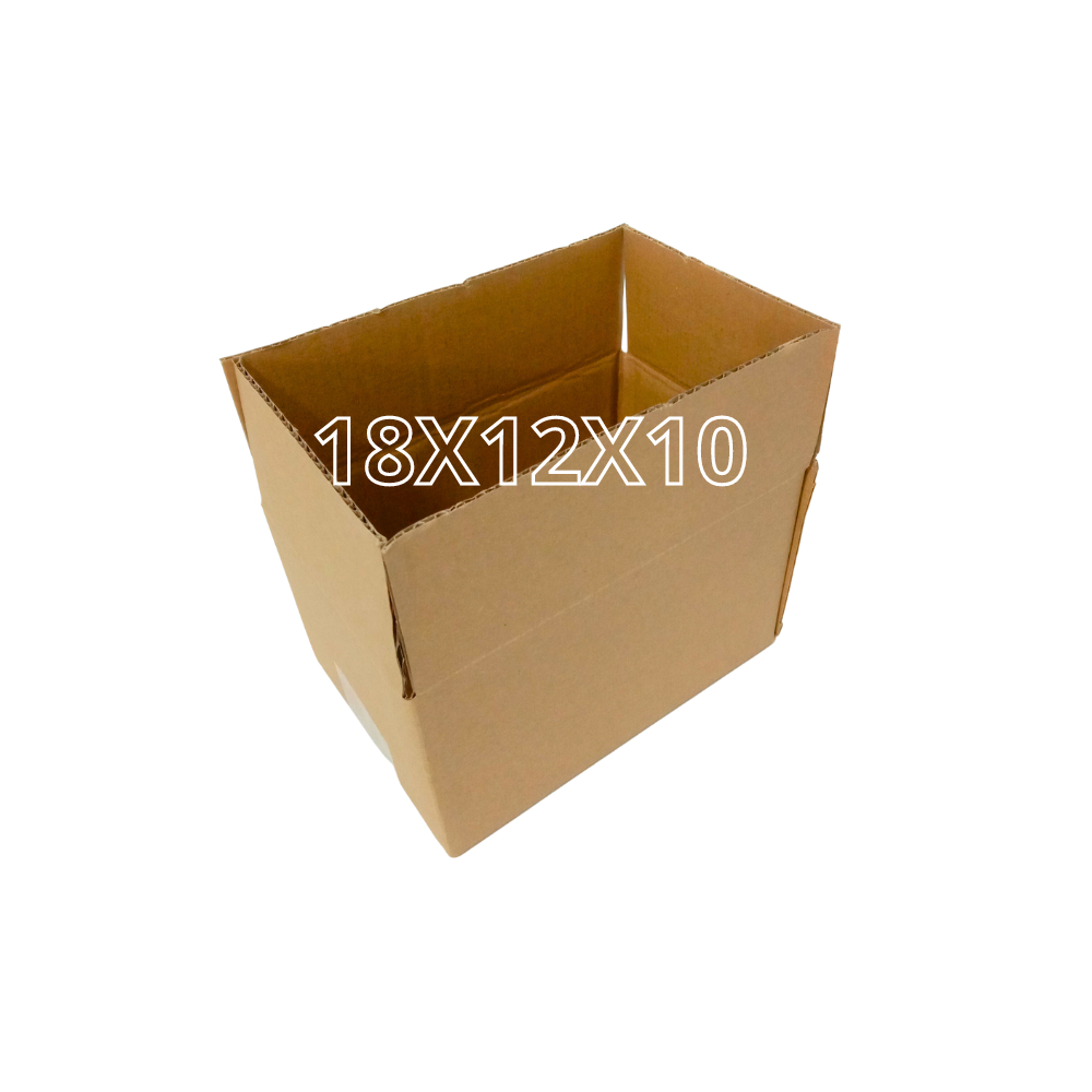 Hộp carton đóng gói hàng online ship COD 18X12X10 cm - mua 100 hộp tặng 1 Dao rọc giấy - sản xuất bởi SÀI GÒN CARTON