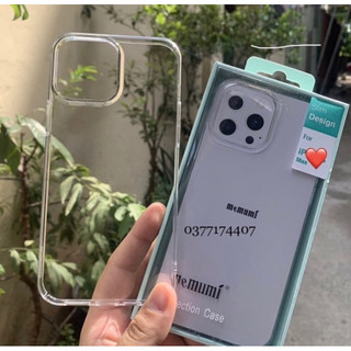 Ốp lưng Memumi Clear trong cứng iPhone 13, 13 Pro, 13 Pro max siêu mỏng 0,3mm không ố màu