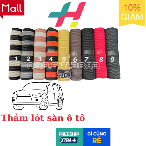 THẢM LÓT SÀN CAO SU 2 MÀU ĐẶC BIỆT CAO CẤP CHO XE Ô TÔ XE 4-5-7 CHỖ